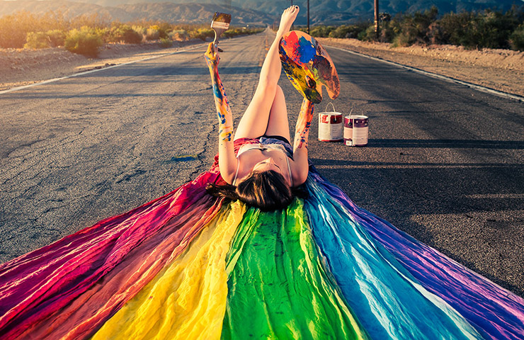 colorful-girl-paiting-rainbow