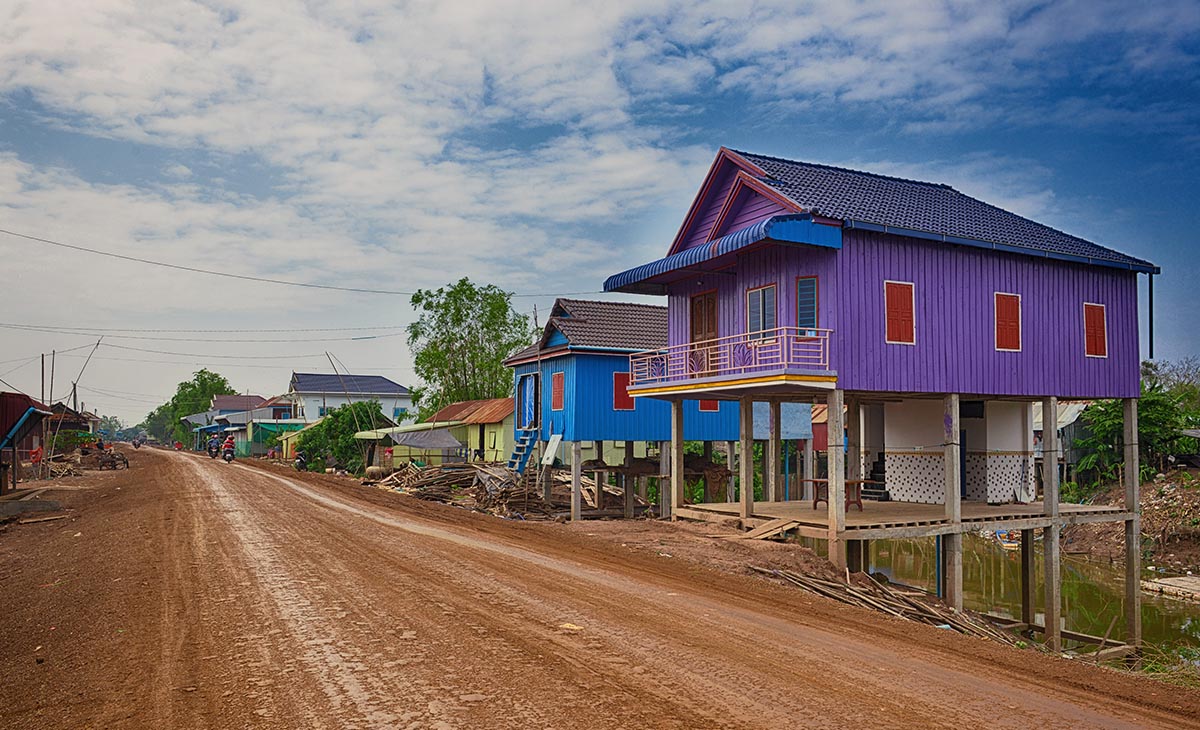 カンボジアの貧しい農村