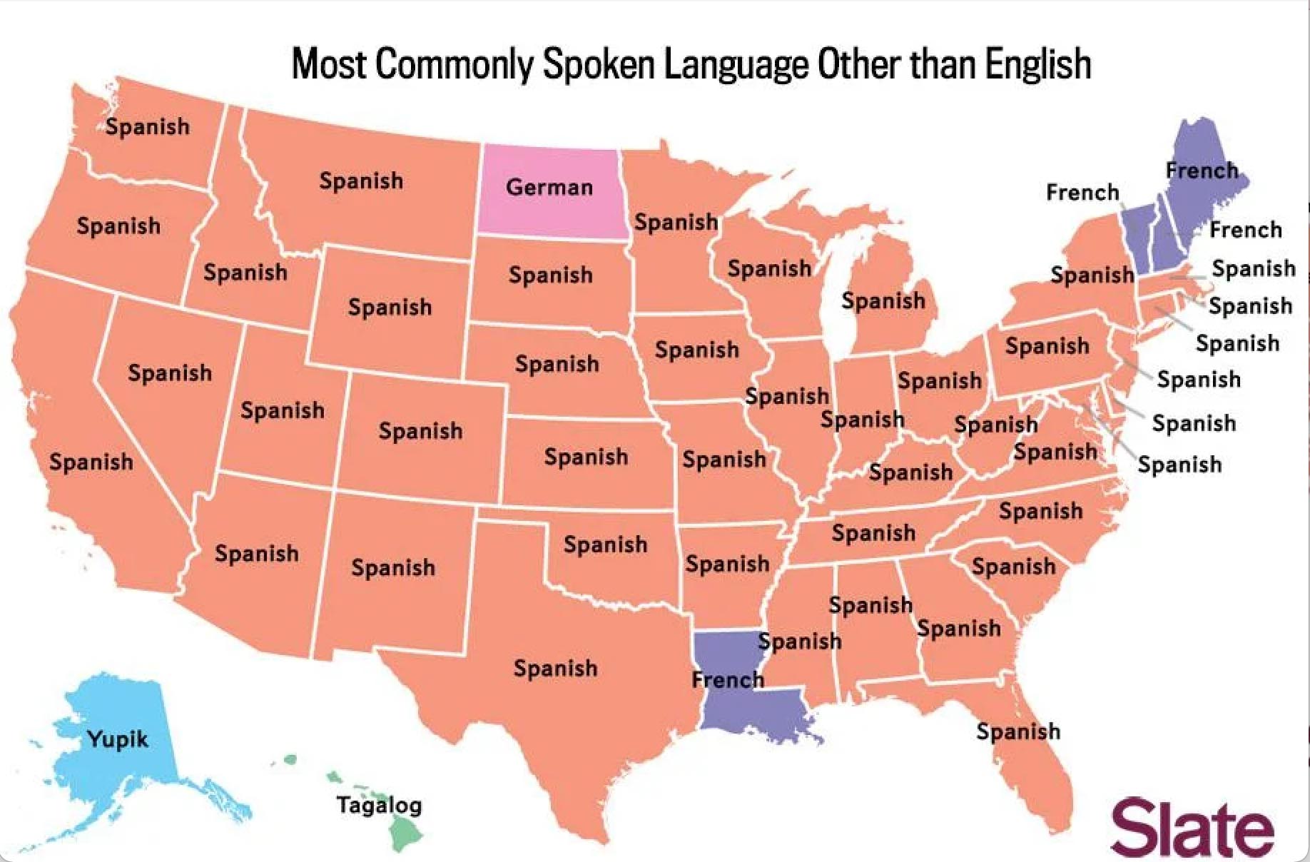 アメリカで最も一般的に話されている英語以外の言語