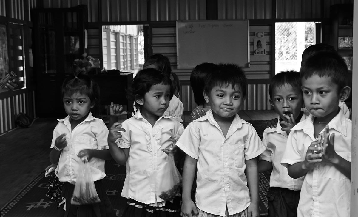 カンボジアの学生たち