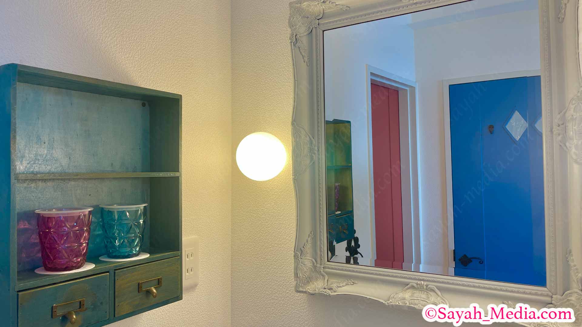 和歌山のギリシャ風リゾートホテル「エピカリス」の洗面所