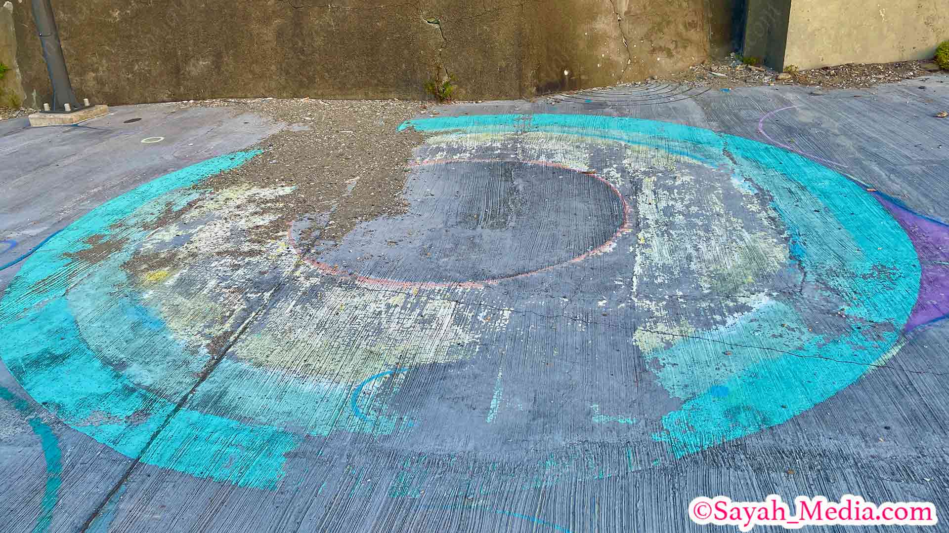 和歌山県和歌浦のアート「光の輪」