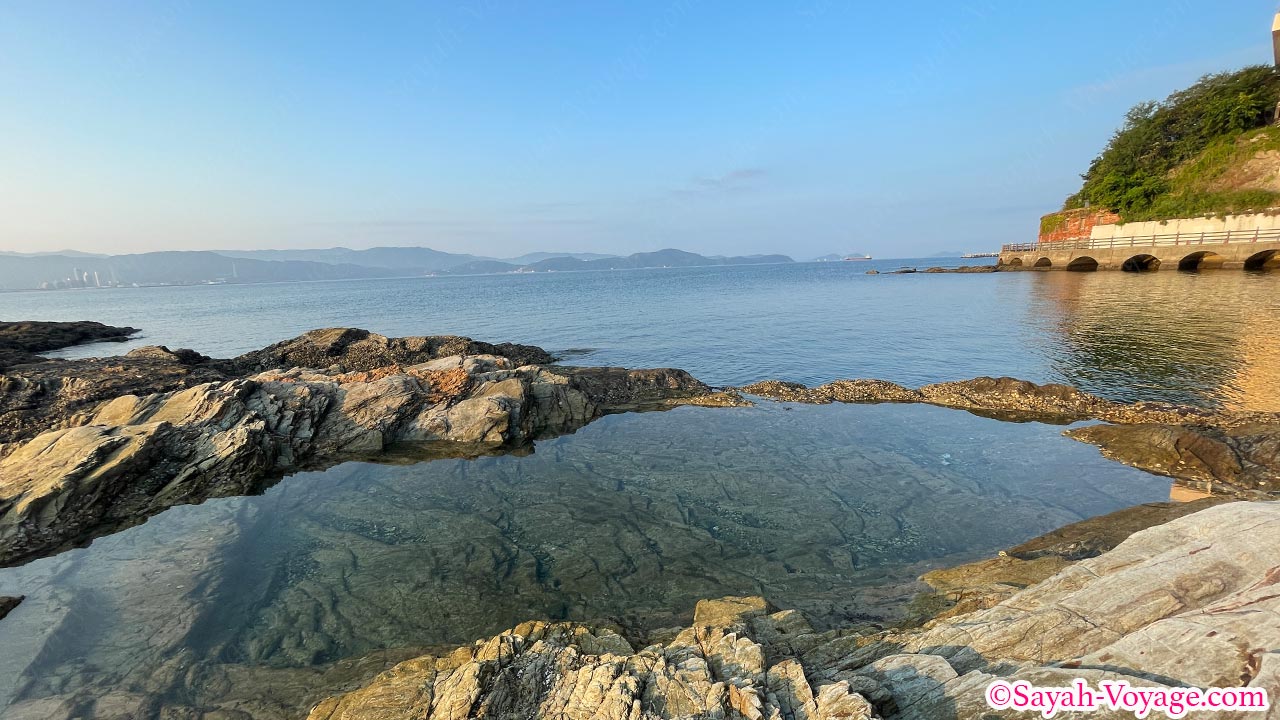 和歌浦湾の透き通った海